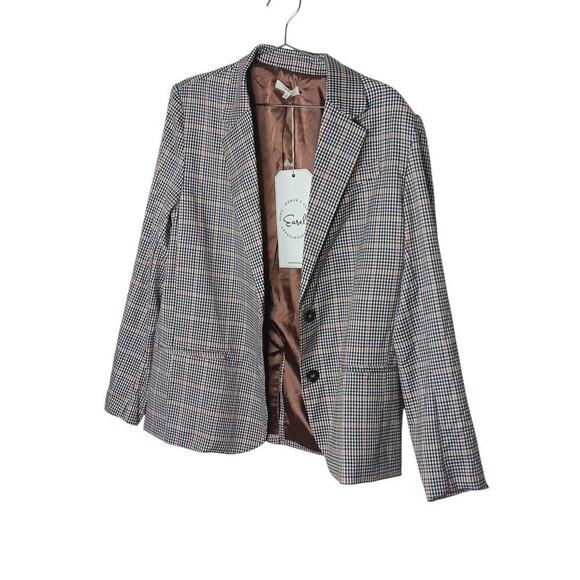 New with Tags Easel Fran Plaid Oversized Blazer SZ S - Picture 4 of 16